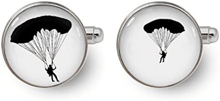 skydiving cufflinks skydiver cufflinks sport cufflinks wedding cufflinks gift for him