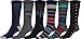 Sakkas Men's Crew High Patterned Colorful Design Dress Socks Asst Value 6-Pack