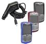 4 Pieces Value Combo of Dark Blue, Dark Red and Gray Silicone Skin Cover Case with Car Charger for Blackberry Curve 8300 8310 8320 8330