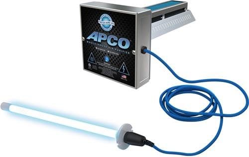 Triatomic - TUV-APCO-DI - One Year Lamp, with 2nd Remote Lamp (110-277 VAC series) APCO In-Duct Air Purifier