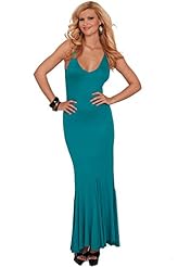 Cocktail Full Length Knit Open-Back Sleeveless Spring Summer  Dress