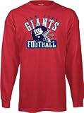 New York Giants -Red- Helmet Issued Long Sleeve T-Shirt