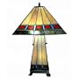 Tiffany-style Mission-style Lighted Base Table Lamp