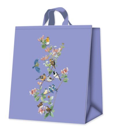 Honeysuckle Wild Birds Shopping Bag