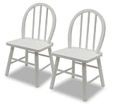 Winsome 10226 Set of 2, Kid's Windsor Chair - White
