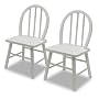 Winsome 10226 Set of 2, Kid's Windsor Chair - White