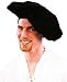 Renaissance Black Floppy Baret Adult Costume Hat Renaissance Black Floppy Baret Adult Costume Hat