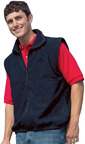 Inner Harbor Adult Poly Micro-Fleece Full-Zip Vest (Navy) (L)