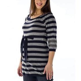 Liz Lange Tie Waist Sweater Grey