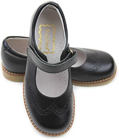 Foxpaws Jane Black Leather Mary Jane Shoes (2Youth)