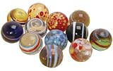 Glasmurmeln 25 mm (12 Stück im Netz)