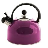 Whistling Kettle Sabichi Camping Travel Kettle Stainless Steel 2.5 Litre (Purple)