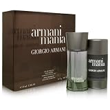 Mania by Giorgio Armani for Men 2 Piece Set Includes: 1.7 oz Eau de Toilette Spray + 2.6 oz Deodorant Stick Alcohol Free