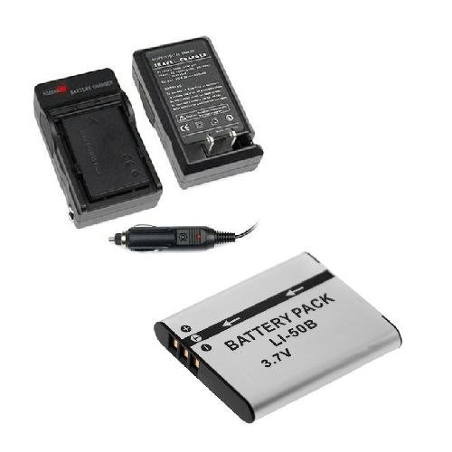 Battery Charger + Standard Battery for Olympus Stylus Series Stylus 1010 1020 1030