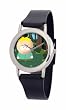 South Park Men's D1547SS414 Torino Collection Butters Black Plastic Strap Watch