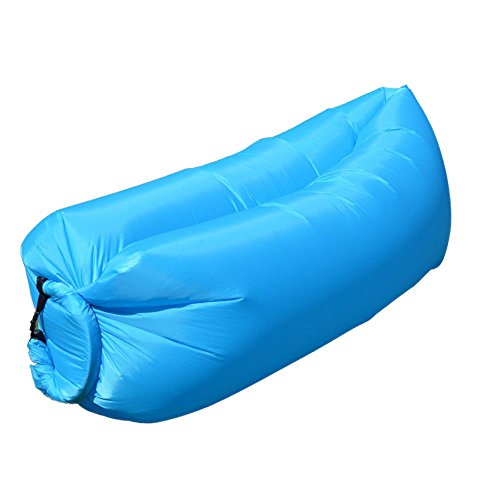 Findbest® Outdoor Quick Inflatable Lounger suitable for 2-3 person, Lightweight Imitate Nylon Fabric Beach Lounger Convenient Compression Air Bag Hangout Bean Bag Portable Dream Chair