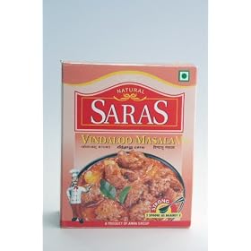 Natural Saras Vindaloo Masala Mix(7oz., 200g)