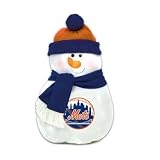 New York Mets NY New Christmas Holiday Snowman Pillow