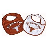 Texas Longhorns Premium Cotton Baby Bibs: 2 Pack