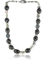 Jordan Alexander 16" Prayer Bead, Labradorite and Pave Topaz Bead Necklace