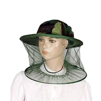 Como Green Camouflage Pattern Cap Mesh Net Hood Anti Mosquito Nylon Fishing Hat from Como