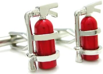 Fun Fire Extinguisher Cufflinks Gift Boxed