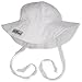 Flap Happy Baby-Girls Newborn Floppy Hat, White Eyelet, X-Small