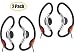 Sony 2 Pack Active Style Headphones with Soft Loop Hangers for All MP3, MP4, iPod, iPhone, Portable CD, Tape, Cassette Audio Players - Designed for Jogging, Walking, Exercising & Bike Riding