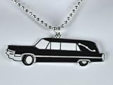 Black Hearse Necklace Goth Death Vamp Rockabilly Metal