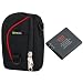 EZOPower Li-50B Replacement Battery + Black with Red Strip Case for Olympus SZ-15, SZ-16 iHS, SZ-31MR iHS, SZ-12, SZ-11, SZ-20, SZ-30MR, TG-630 iHS, TG-830 iHS, TG-620 iHS, TG-820 iHS, TG-810, XZ-1, VR-350, Stylus Tough 8010/ 6020/ 8000/ 6000/ 1030 SW/ 9000/ 1010/ 1020