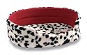 Oval Pet Bed Black & White 70 X 50CM