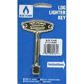 CANTERBURY ENTERPRISES NDNT.KY.B "DANTE" UNIVERSAL LOG LIGHTER KEY 3" - BRASS
