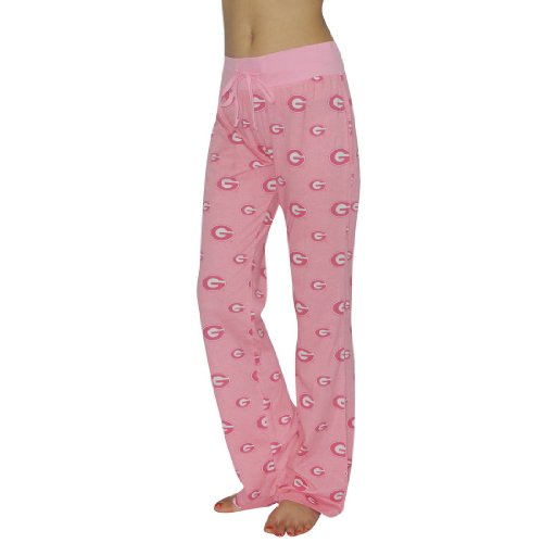Womens NCAA Georgia Bulldogs Cotton Thermal Sleepwear / Pajama Pants - Pink (Size: M)