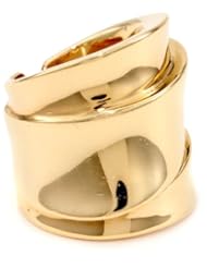 Giuseppe Zanotti Gold Finish Sculpted Ring