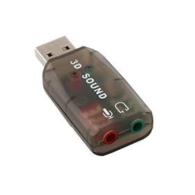 External 5.1 USB 3D Audio Sound Card Adapter for PC Desktop Notebook Laptop by Sound
