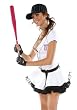 4Pc Fantasy League-Baseball Girl Sexy Holiday Party Costume