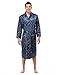Noble Mount Mens Satin Robe - Lightweight Silky Robes for Men, Smoking Robe