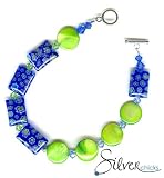 Bright and Whimsical Millefiore Bracelet by SilverChicks