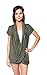 Free to Live Women's Lightweight Short Sleeve Criss Cross Pullover Nursing Top Olive