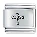 Jewelry : Crossword Religious Italian Charms Bracelet Link
