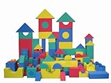 eWonderworld 120 Piece Wonder Blocks (3 sets of 40pc): Soft, Quite, and Safe