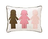 Paper Dolls Petal Boudoir Pillow