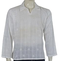 Mens Long Sleeve Casual Cotton Shirt Kurta India Chest 36 inches (gck072)