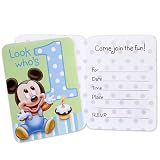 Hallmark Mickey's 1st Birthday Invitations - 8 ct