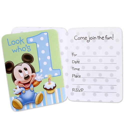 Hallmark-Mickeys-1st-Birthday-Invitations--8-ct