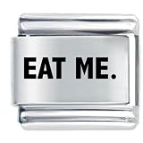 Eat Me Italian Charms Bracelet Link