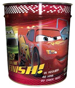 Childrens Toyshop  Toys : Disney Pixar 'The World of Cars' Waste Paper Bin - New 2008 Design - Free UK Postage!