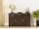 Versailles / Madrid Dark Solid Oak Large Sideboard