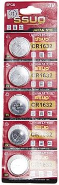 Rayshop - CR1632 3V Lithium Watch Battery 5PCS