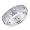 14K White Gold Contemporary Diamond Band Ring Size 4